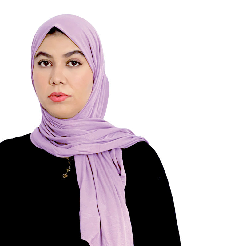 Premium Jersey Hijab in light purple color